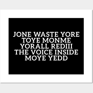 JONE WASTE YORE Funny I Miss You Jone Waste Yore Toye Monme Posters and Art